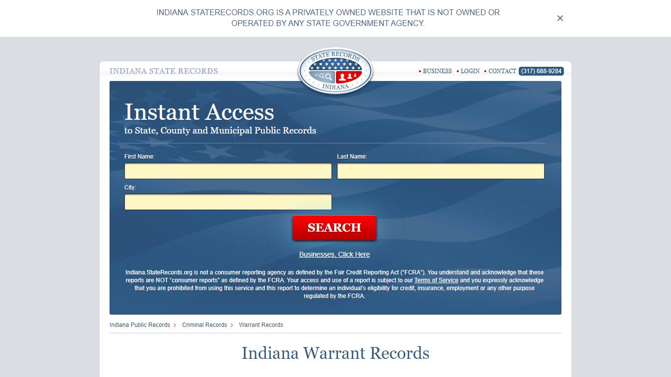 Indiana Warrant Search | StateRecords.org