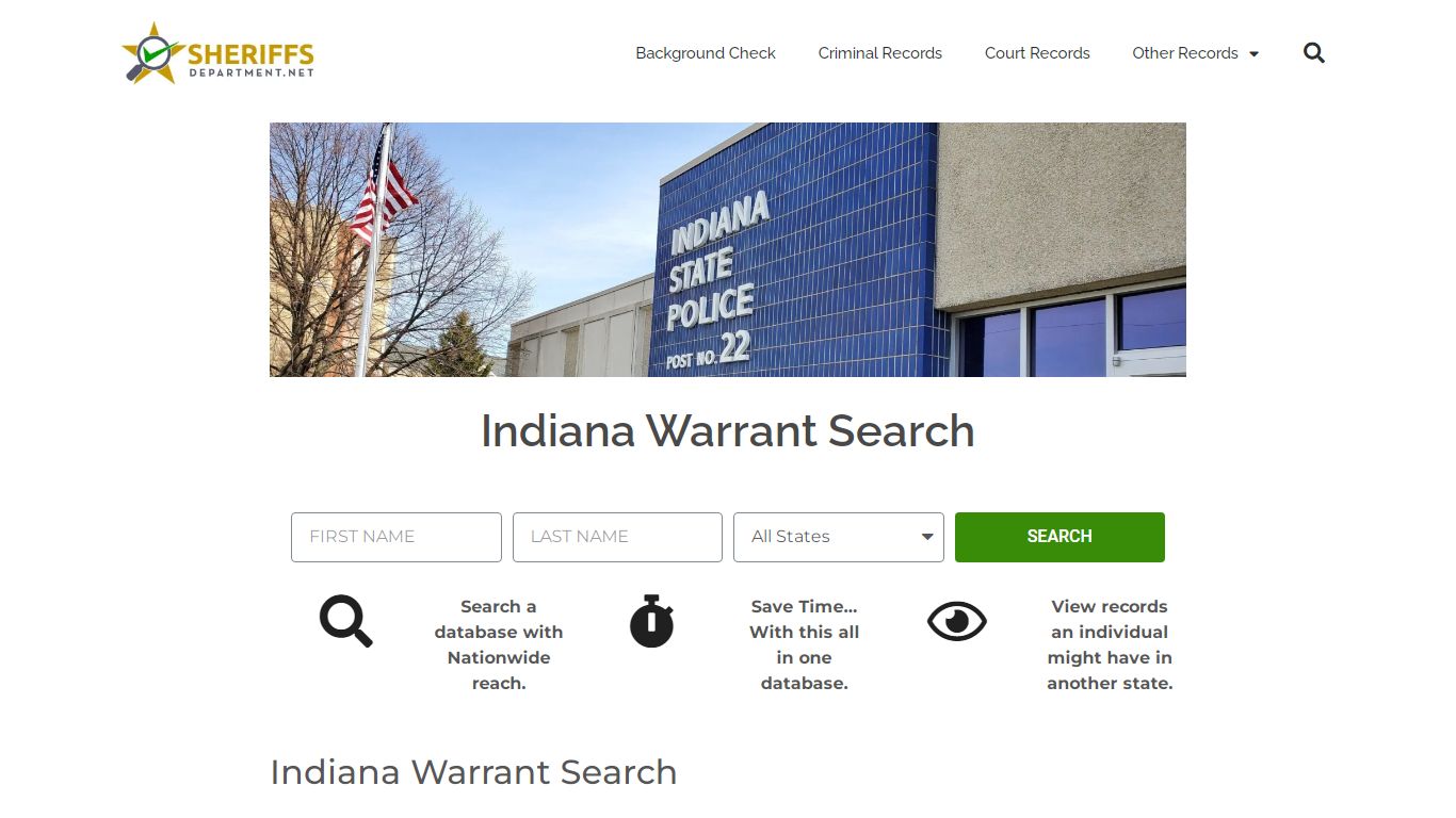 Indiana Warrant Search: Check IN Arrest and Bench Warrants Online.